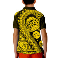 Polynesian Masi Kesa Gold Style Polo Shirt - Wonder Print Shop