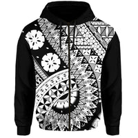 Polynesian Masi Kesa Black Style Hoodie - Wonder Print Shop