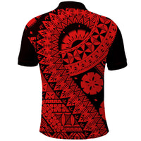 Polynesian Masi Kesa Red Style Polo Shirt - Wonder Print Shop