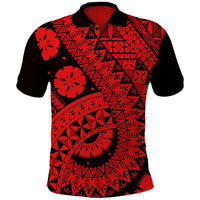 Polynesian Masi Kesa Red Style Polo Shirt - Wonder Print Shop