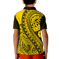 Polynesian Masi Kesa No2 Gold Style Polo Shirt - Wonder Print Shop