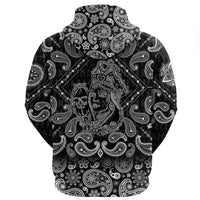 Viking Hoodie Medieval Castle Queen with Bandana Paisley Style RLT12 - Wonder Print Shop