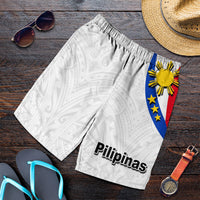 pilipinas-men-shorts-simple-style-white