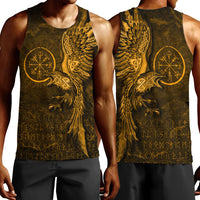 viking-clothing-vegvisir-with-raven-viking-compass-gold-version-men-tank-top