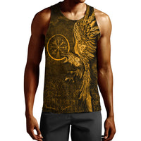 viking-clothing-vegvisir-with-raven-viking-compass-gold-version-men-tank-top