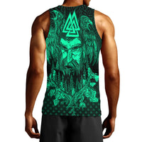 viking-clothing-viking-odin-raven-tattoo-style-green-version-men-tank-top
