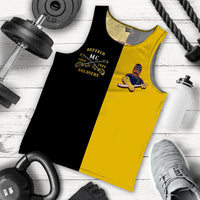 Buffalo Soldiers Men Tank Top Black-Gold Style