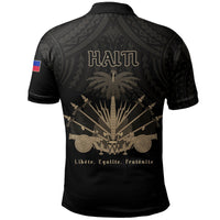 Haiti Polo Shirt Polynesian Neg Maron - Wonder Print Shop
