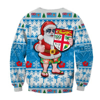 Fiji Christmas Christmas Sweatshirt Cool Santa Claus LT6 - Wonder Print Shop