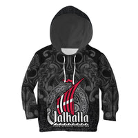 (Custom) Viking Hoodie Kid - Denmark Odin And Drakkar RLT12 - Wonder Print Shop