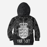 (Custom) Viking Hoodie Kid - Denmark Odin And Drakkar RLT12 - Wonder Print Shop