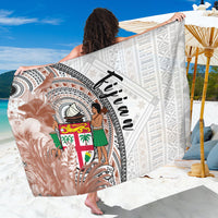 Fiji Tapa Sarong White Fijian Masi Be Loved Hibiscus LT13 - Wonder Print Shop