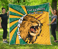 Jamaica Athletics Premium Quilt Jamaican Flag Mix Lion Sporty Style - Wonder Print Shop