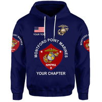 Custom Montford Point Marines Hoodie African American Marine Corps Original Navy Blue LT8 - Wonder Print Shop