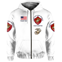 Custom Montford Point Marines Hoodie African American Marine Corps Simple White LT8 - Wonder Print Shop