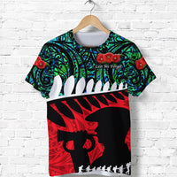 Custom ANZAC New Zealand T Shirt Remembrance Soldier Turquoise LT8 - Wonder Print Shop