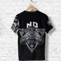 Viking T Shirt Viking Gym Vegvisir Style "No Pain No Gain" RLT12 - Wonder Print Shop