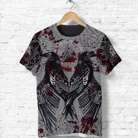 Viking Raven With Valknut T Shirt Style Blood RLT12 - Wonder Print Shop