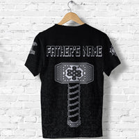 Custom Viking T Shirt Fathor with Mjolnir s RLT12 - Wonder Print Shop