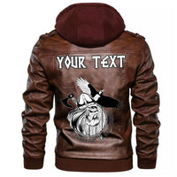 (Custom) Wonder Print Shop - Norse Warrior Berserker Leather Jacket RLT12 - Wonder Print Shop