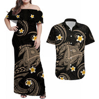 Hawaii Matching Hawaiian Shirt And Dress Hawaiian Turtle Plumeria Mixed Polynesian Nude Style LT9 - Wonder Print Shop