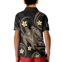 Custom Hawaii Polo Shirt Hawaiian Turtle Plumeria Mixed Polynesian Nude Style - Wonder Print Shop