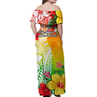 Aloha Poly Fest Matching Hawaiian Shirt And Dress Polynesian Pattern With Tropical Flowers - Wonder Print Shop