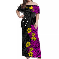 custom-personalised-papua-new-guinea-birds-of-paradise-women-off-shoulder-long-dress-pink