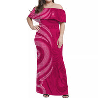 Personalised Breast Cancer Awareness Matching Hawaiian Shirt And Dress Hibiscus Polynesian No One Fights Alone LT13 - Wonder Print Shop