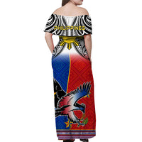 Philippines Matching Hawaiian Shirt And Dress Polynesian Filipino Pattern With Eagle - Wonder Print Shop