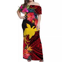 custom-personalised-papua-new-guinea-off-shoulder-long-dress-bird-of-paradise-ver02