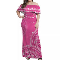 tonga-breast-cancer-off-shoulder-long-dress-tongan-ngatu-pattern-no-one-fights-alone