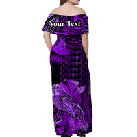 Personalised Hawaii Monk Seal Matching Hawaiian Shirt And Dress Kakau With Kanaka Purple - Wonder Print Shop