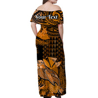 Personalised Hawaii Monk Seal Matching Hawaiian Shirt And Dress Kakau With Kanaka Gold - Wonder Print Shop