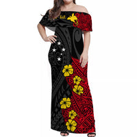 custom-personalised-papua-new-guinea-birds-of-paradise-women-off-shoulder-long-dress-red