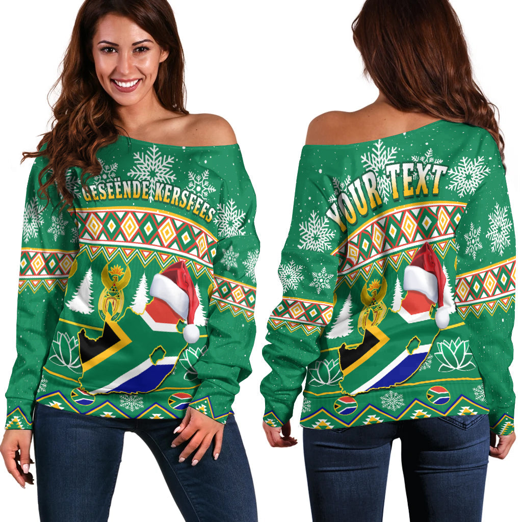 custom-personalised-south-africa-christmas-off-shoulder-sweater-king-protea-geseende-kersfees