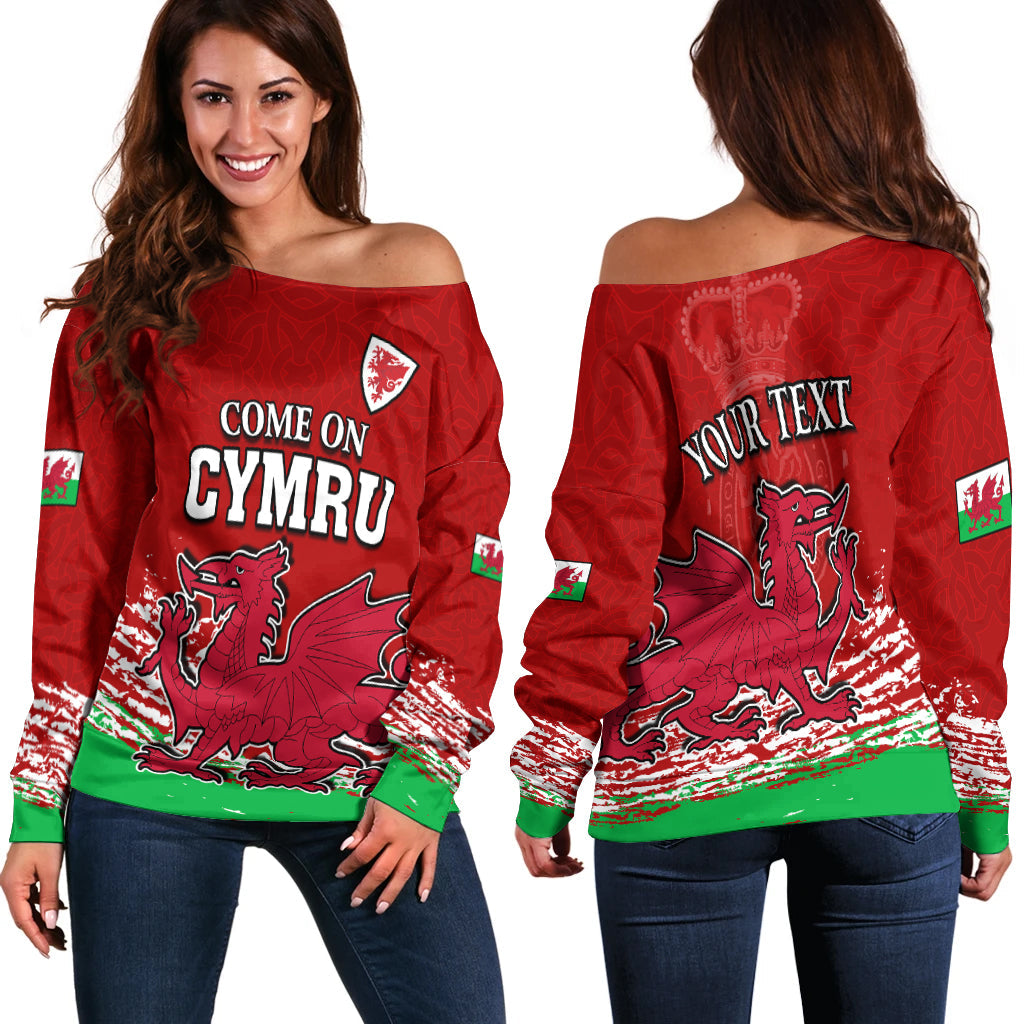 custom-personalised-wales-football-2022-off-shoulder-sweater-come-on-cymru-the-red-wall