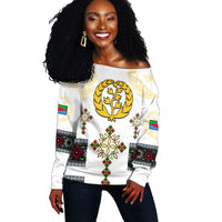 (Custom Personalised) Eritrea Cross Off Shoulder Sweater Independence Day Proud Eritrean LT13 - Wonder Print Shop