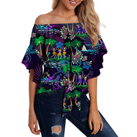 hawaii-skeleton-dancing-off-shoulder-waist-wrap-top-halloween-hawaiian-turtle