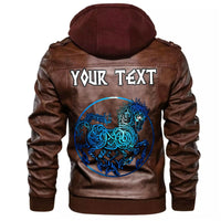 (Custom) Wonder Print Shop - Odin Sleipnir Leather Jacket RLT12 - Wonder Print Shop