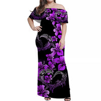 Polynesian Valentine Matching Hawaiian Shirt And Dress Hibiscus Flowers Purple Style LT6 - Wonder Print Shop