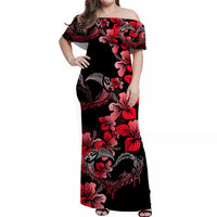 Polynesian Valentine Matching Hawaiian Shirt And Dress Hibiscus Flowers Red Style LT6 - Wonder Print Shop