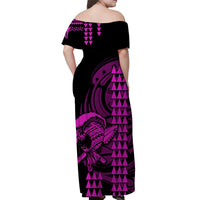Hawaii Polynesian Warrior Kakau Matching Hawaiian Shirt And DressPurple LT6 - Wonder Print Shop