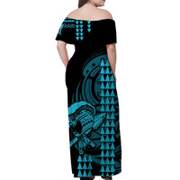 Hawaii Polynesian Warrior Kakau Matching Hawaiian Shirt And DressBlue LT6 - Wonder Print Shop