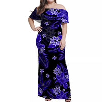 Hawaii Summer Colorful Matching Hawaiian Shirt And Dress Dark Blue LT6 - Wonder Print Shop