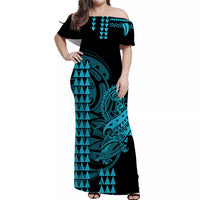 Hawaii Polynesian Warrior Kakau Matching Hawaiian Shirt And DressBlue LT6 - Wonder Print Shop