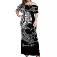 Personalised Polynesian Valentine Matching Hawaiian Shirt And Dress Heart Tattoo White Style LT6 - Wonder Print Shop