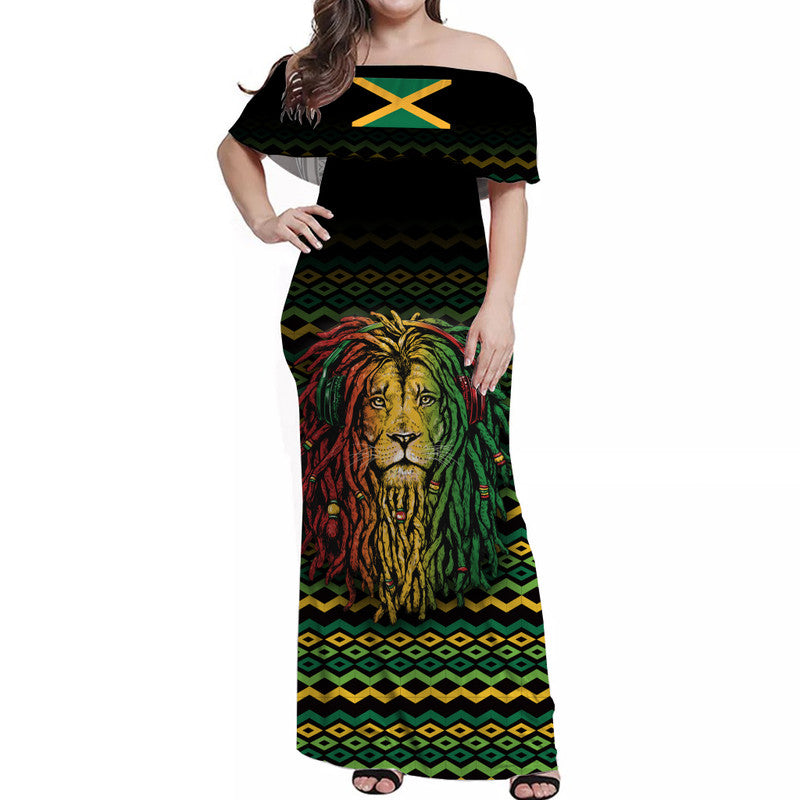 jamaica-off-shoulder-long-dress-unique-rastafarian-lion-flag-vibes