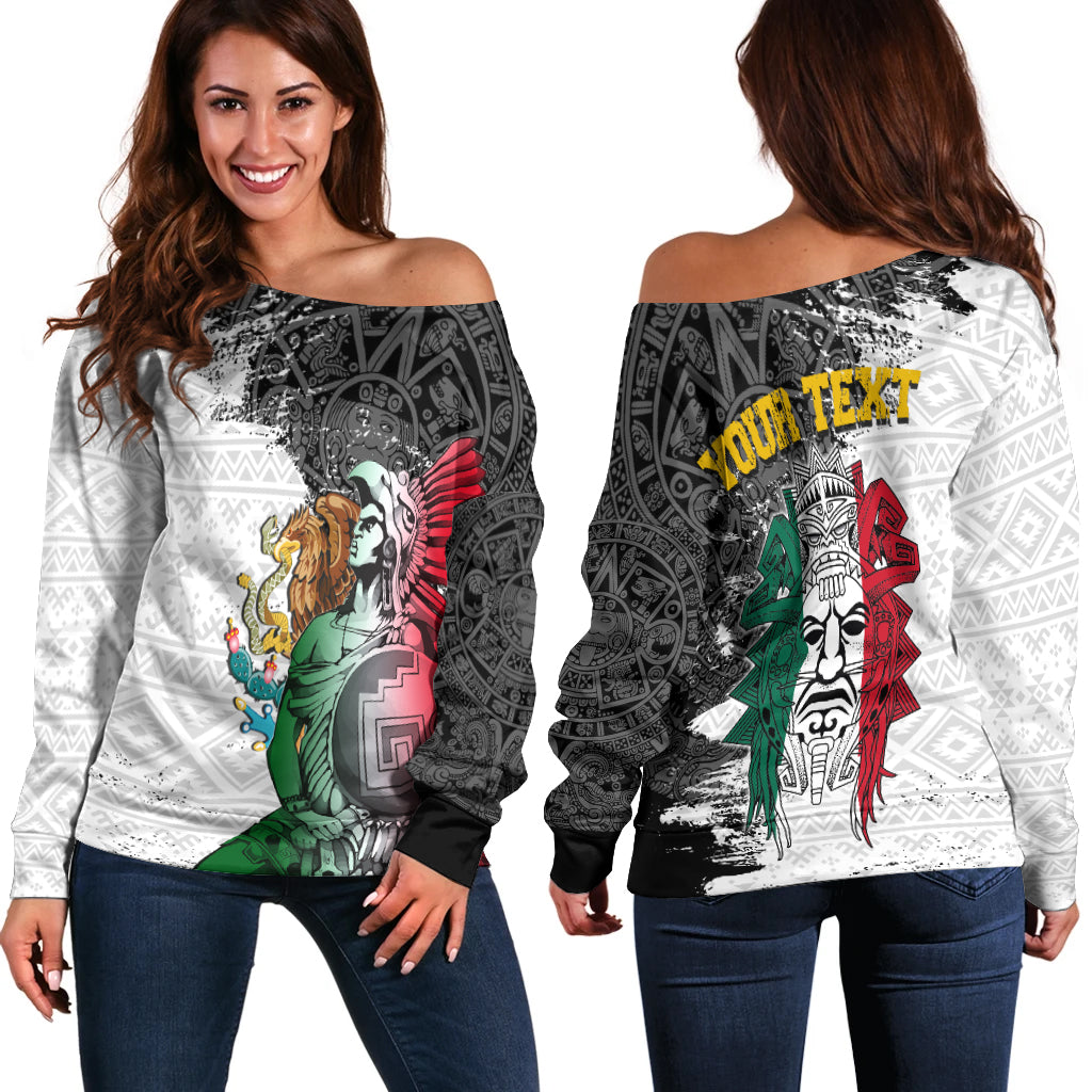 custom-personalised-mexican-tribal-aztec-warriors-off-shoulder-sweater-eagle-warriors
