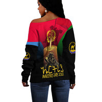 Personalised Eritrea Martyrs Day Off Shoulder Sweater Eternal Glory - Wonder Print Shop